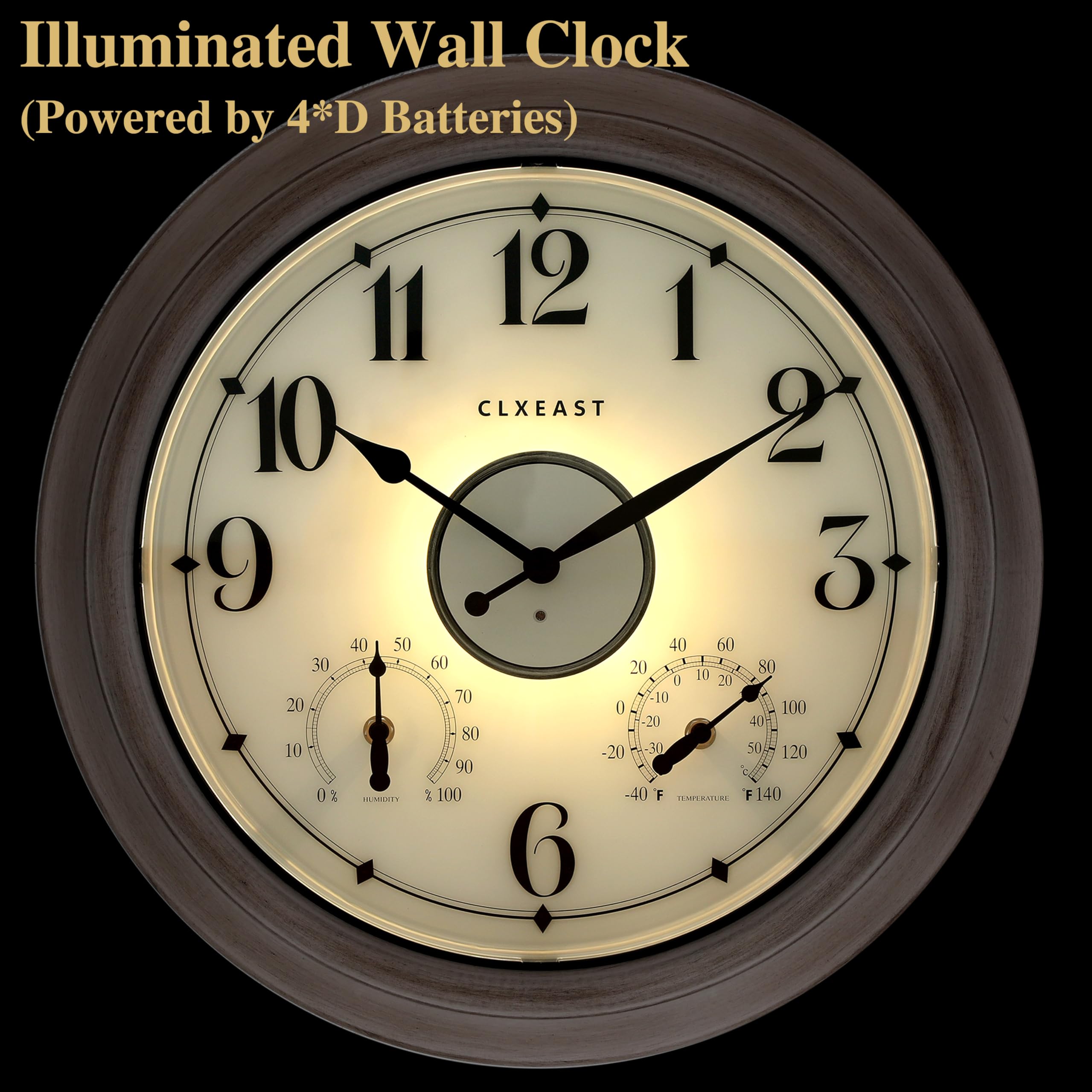 CLXEAST rubberized gasket and weather seal detail protecting clock from moisture