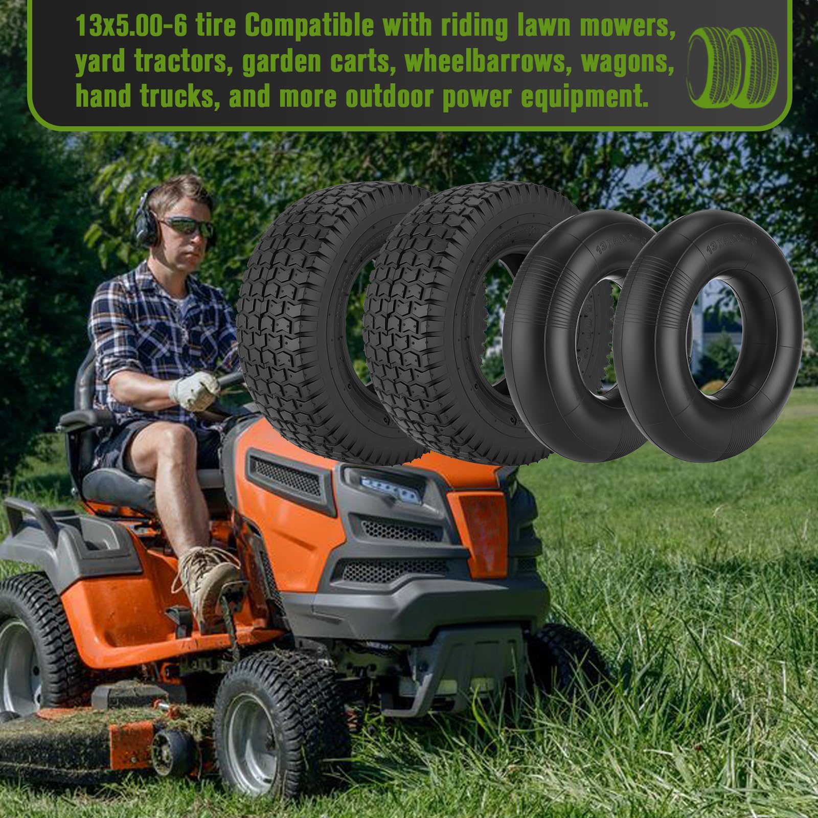 CMOOD installed on a garden cart in yard scene showing reliable hauling performance