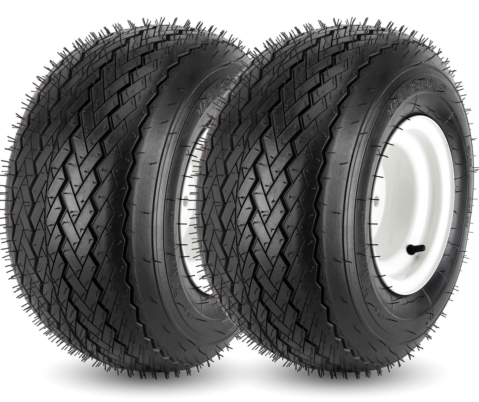 CMOOD front view of 18x8.50-8 wheel showing ready-to-install convenience