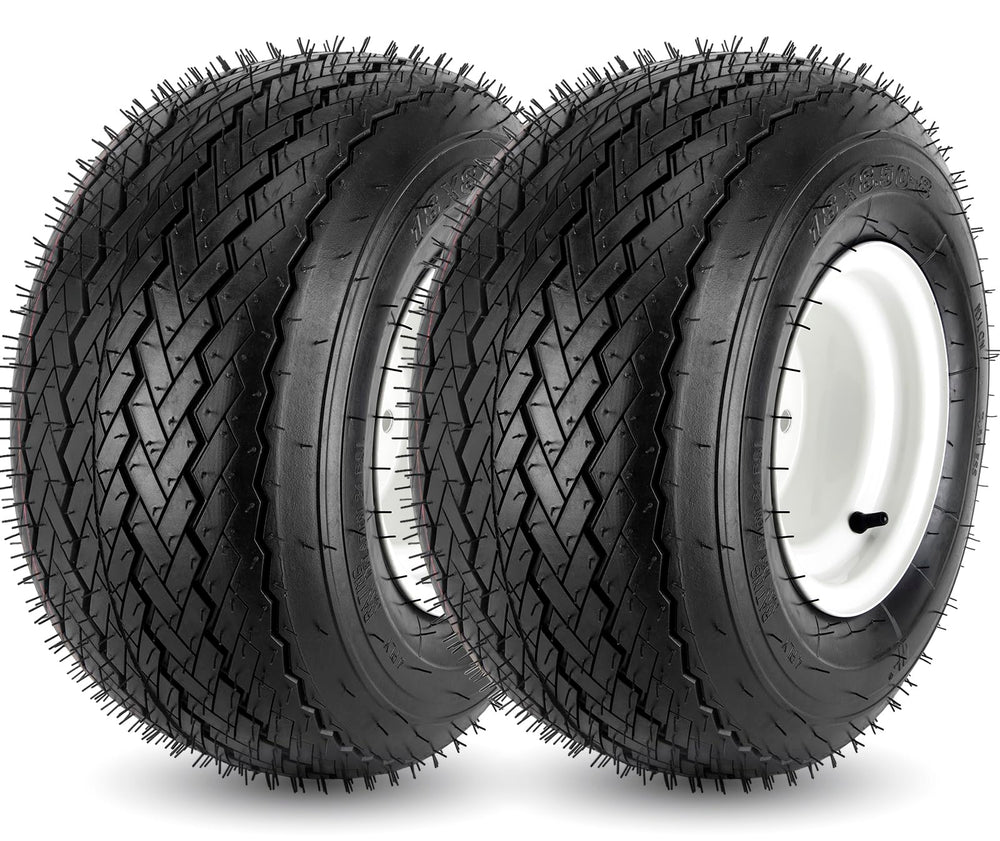 CMOOD front view of 18x8.50-8 wheel showing ready-to-install convenience