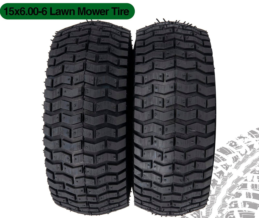 CMOOD tire installed on riding mower demonstrating reliable handling