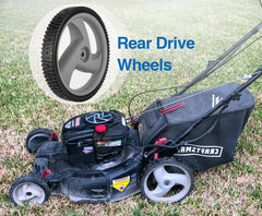 CMOOD wheel installed on axle demonstrating easy replacement and stability