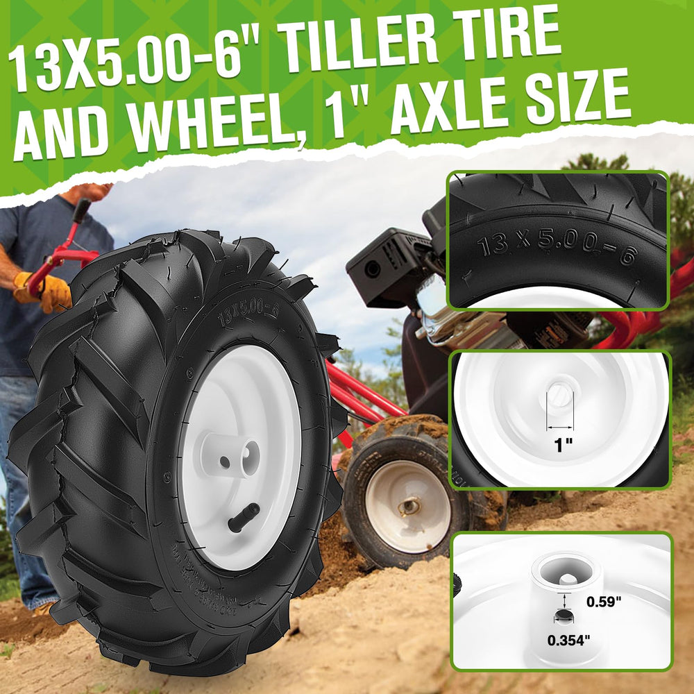 CMOOD mounted on tiller in field showing real-world traction benefit