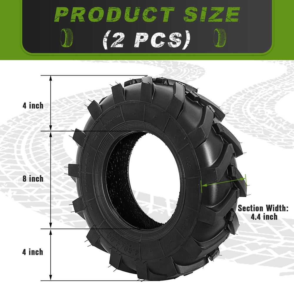 CMOOD packaged set of two tires ready for shipment with warranty insert