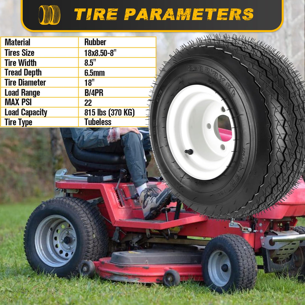 CMOOD side profile on grass demonstrating smooth ride and turf care