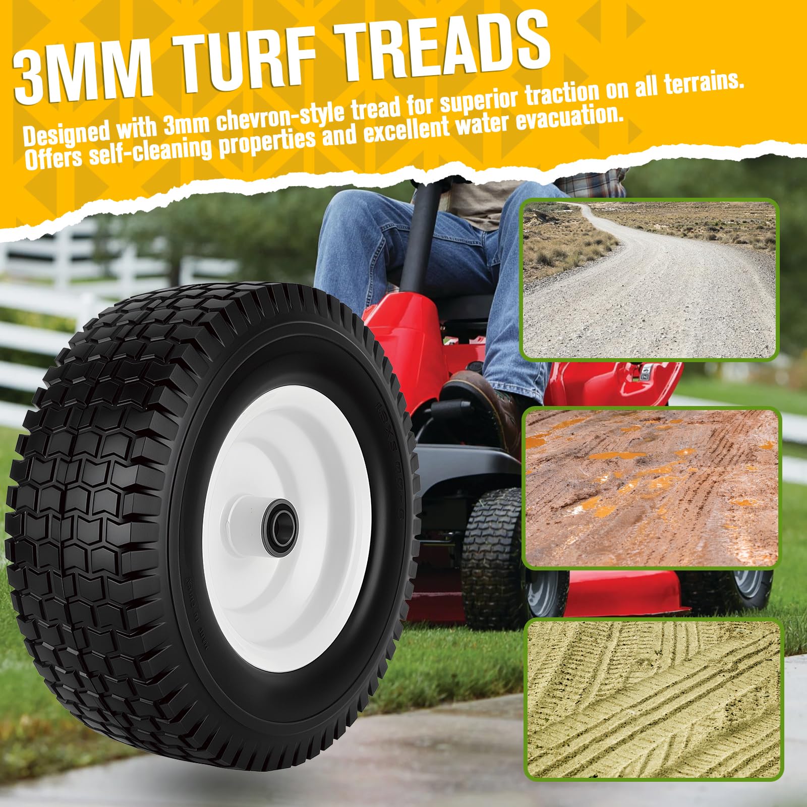 CMOOD side profile on welded rim demonstrating sturdy construction and load capacity