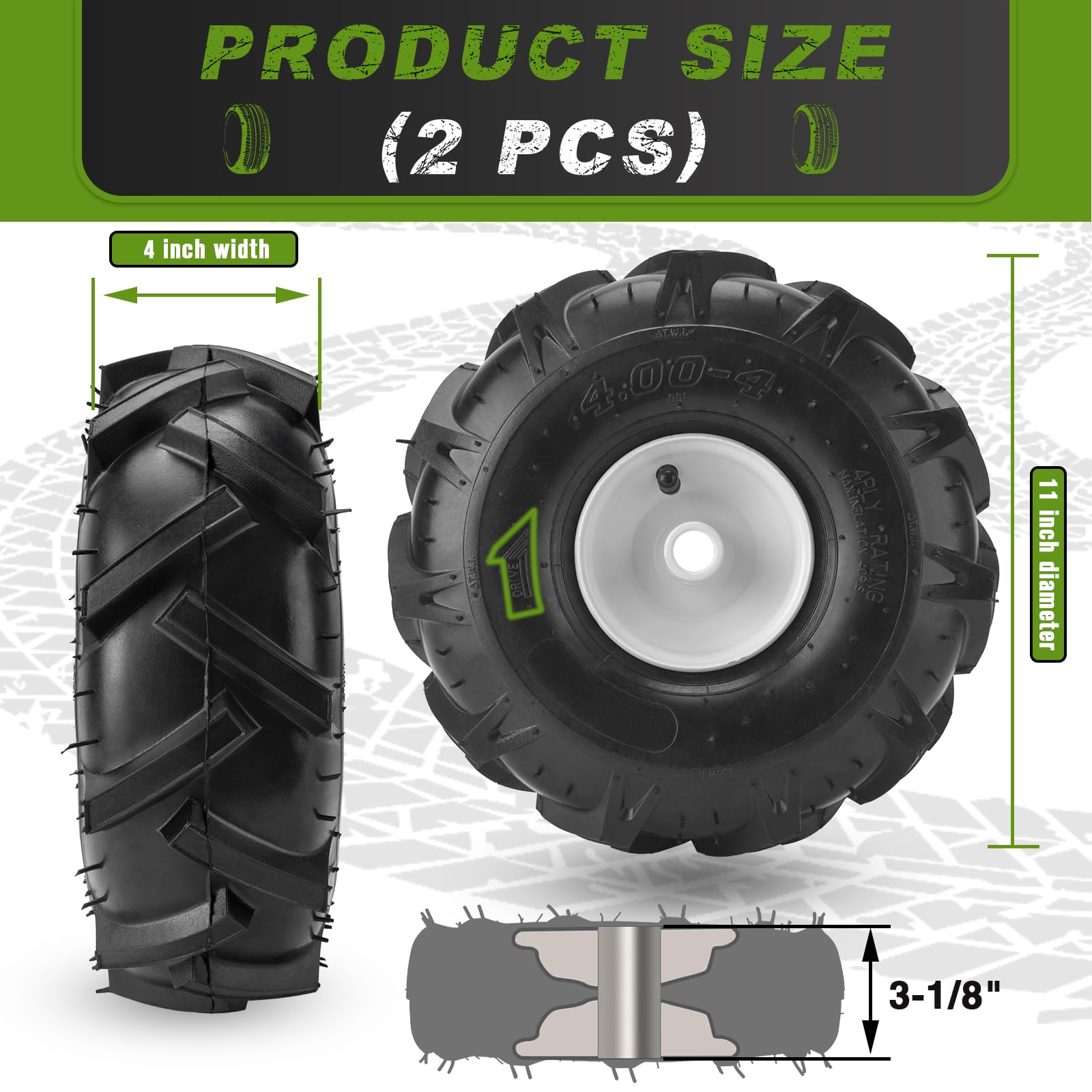 CMOOD tread closeup highlighting deep angles for stronger traction
