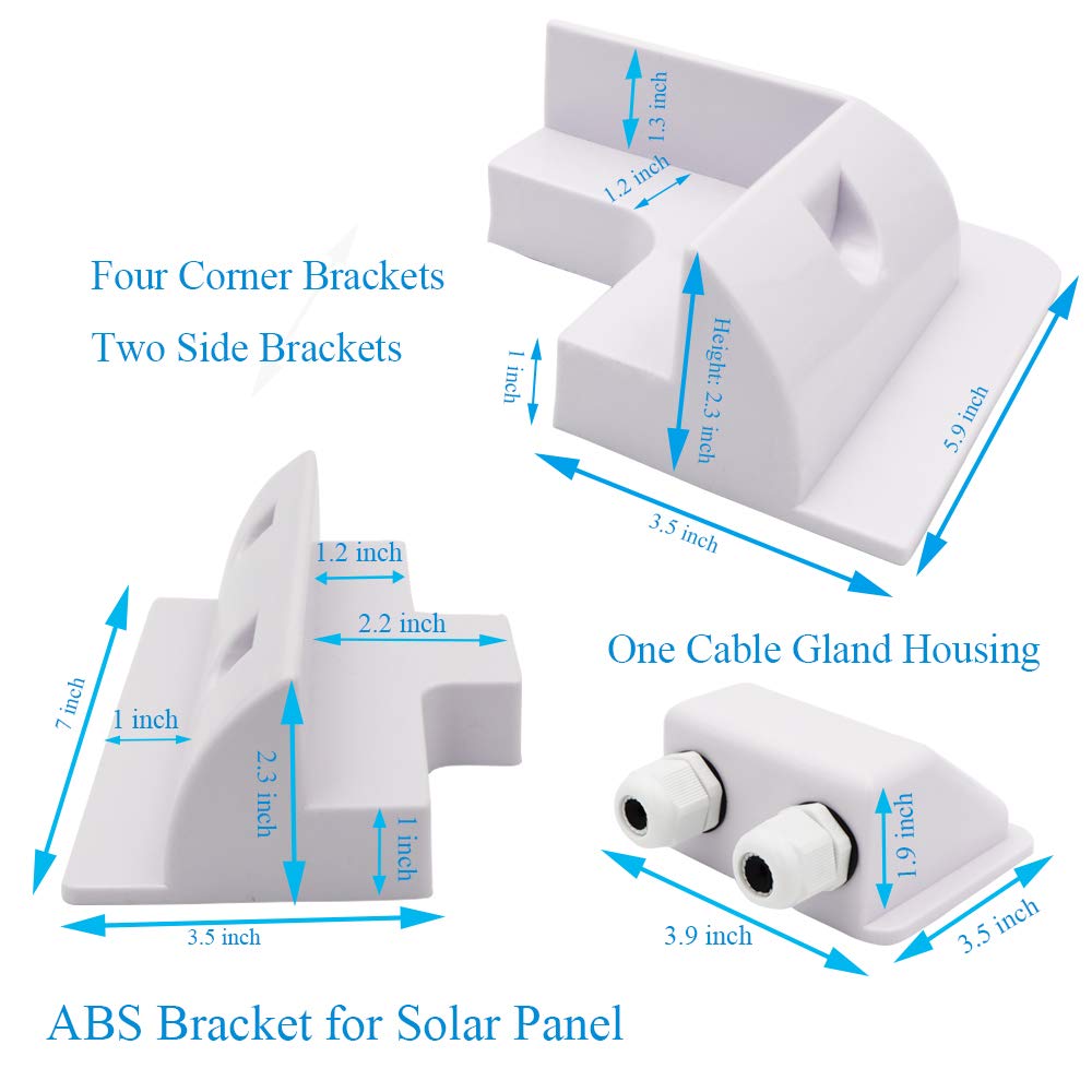 CMYYANGLIN mounted on RV roof illustrating drill-free installation advantage