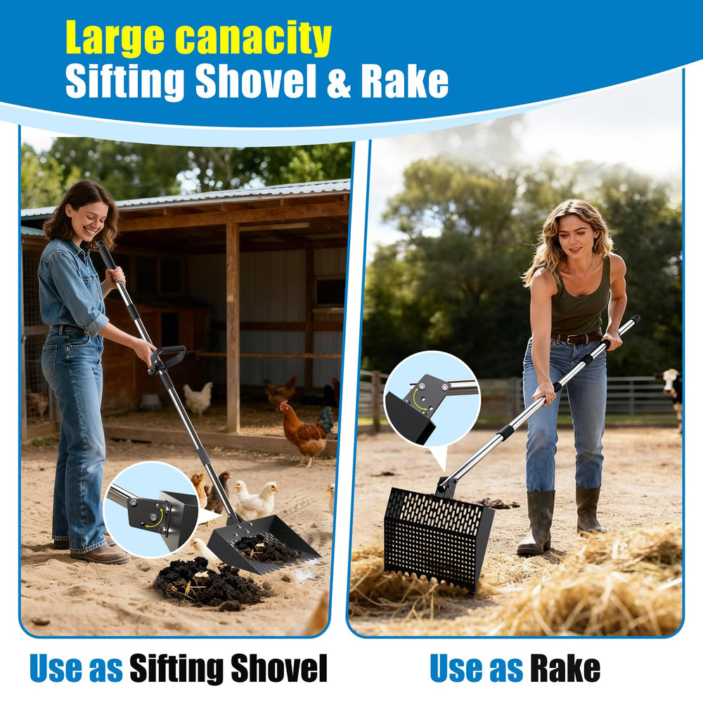 CNCNCR assembled full-length handle extended for comfortable standing use
