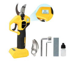 CNKMJRBD front view showing pruner body and blade benefits of compact power