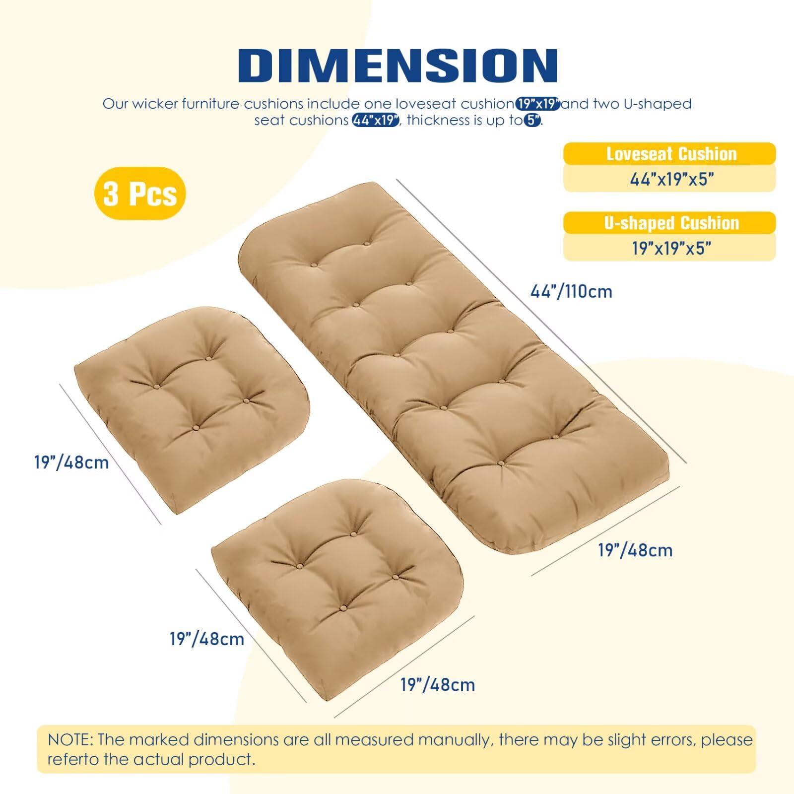 cnsmak tufted close-up showing fabric texture and secure stitching for durability