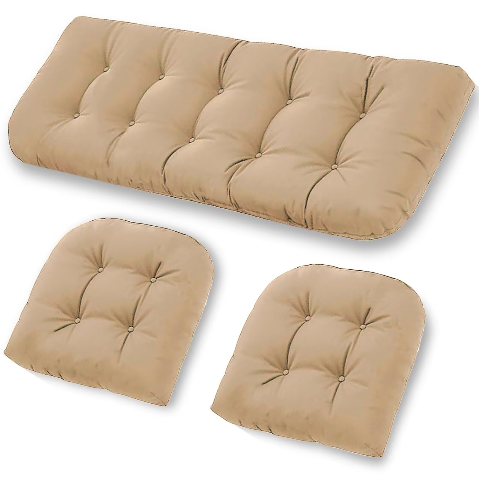 cnsmak three-piece set front view showing full outdoor seating set and coordinated look