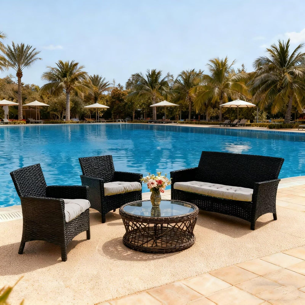 cnsmak unpacked cushions fluffed in sunlight demonstrating quick recovery and readiness