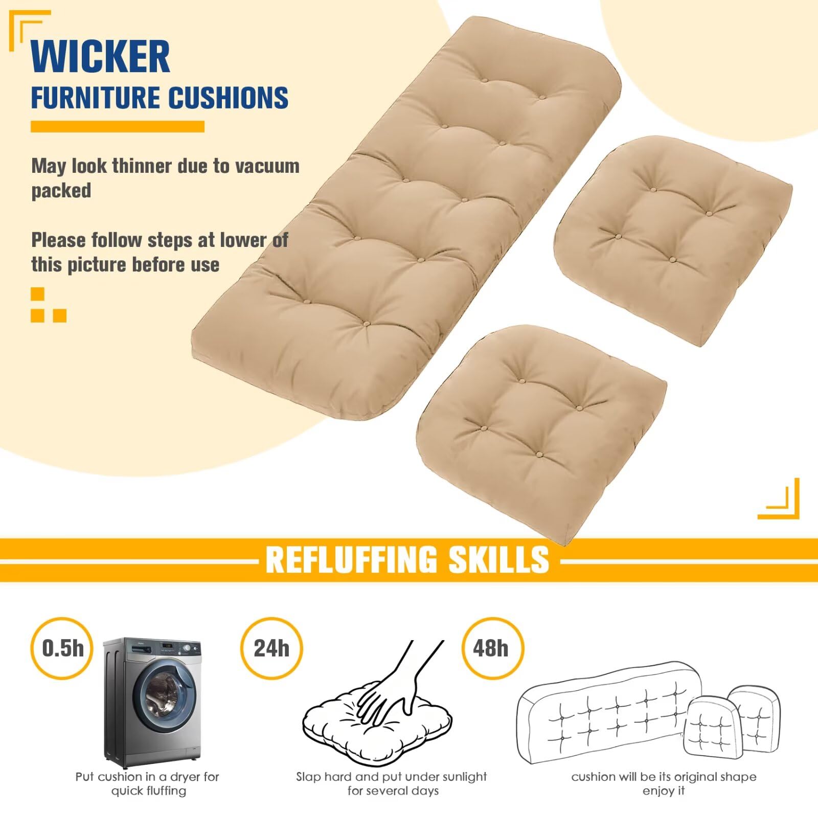 cnsmak side profile showing 4.5 inch thickness for comfortable seat elevation