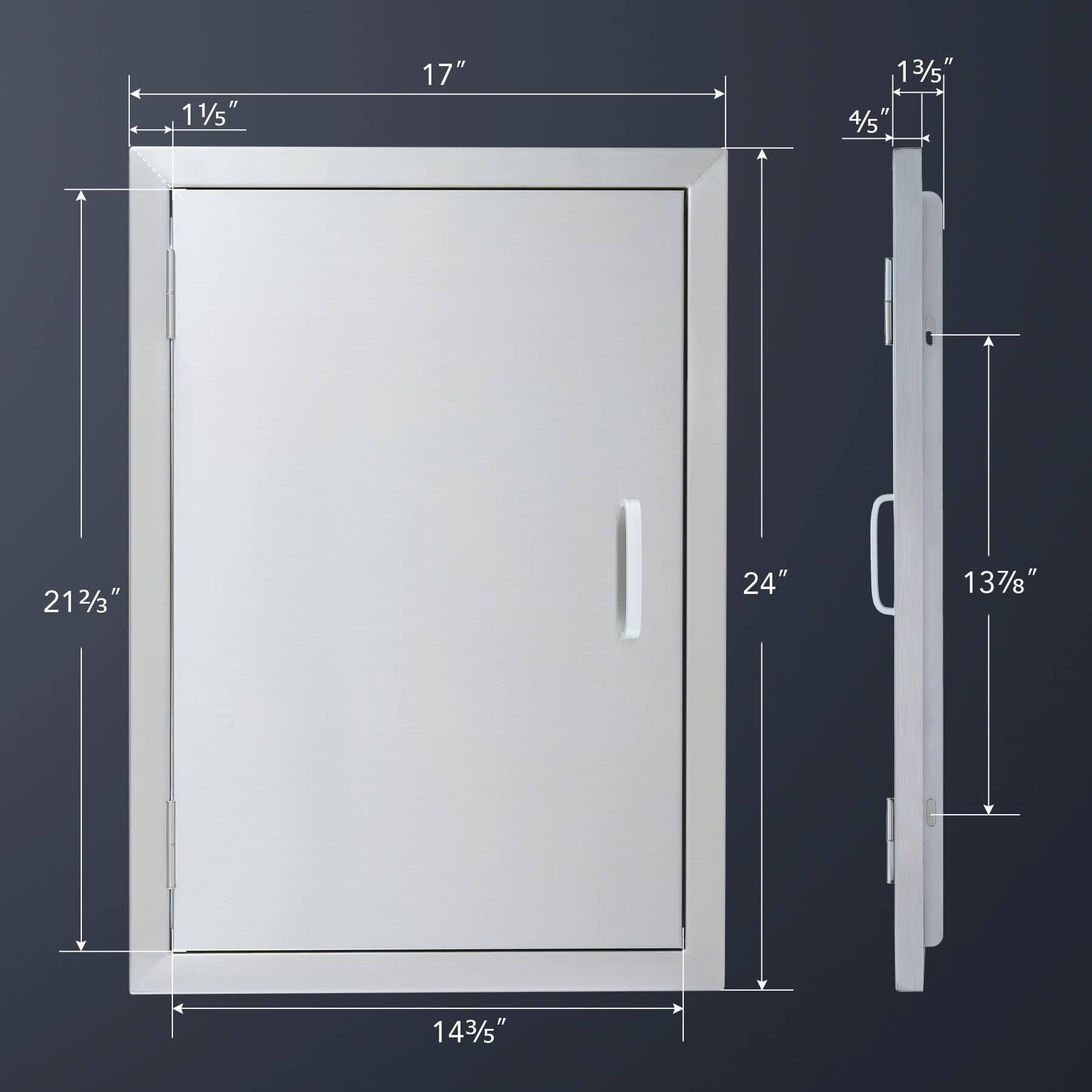 CO-Z door open interior view showing storage access and protected cabinet interior