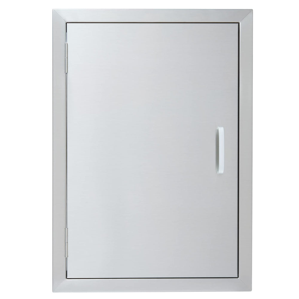 CO-Z front view access door showing brushed finish and modern look for curb appeal