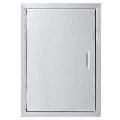 CO-Z front view access door showing brushed finish and modern look for curb appeal