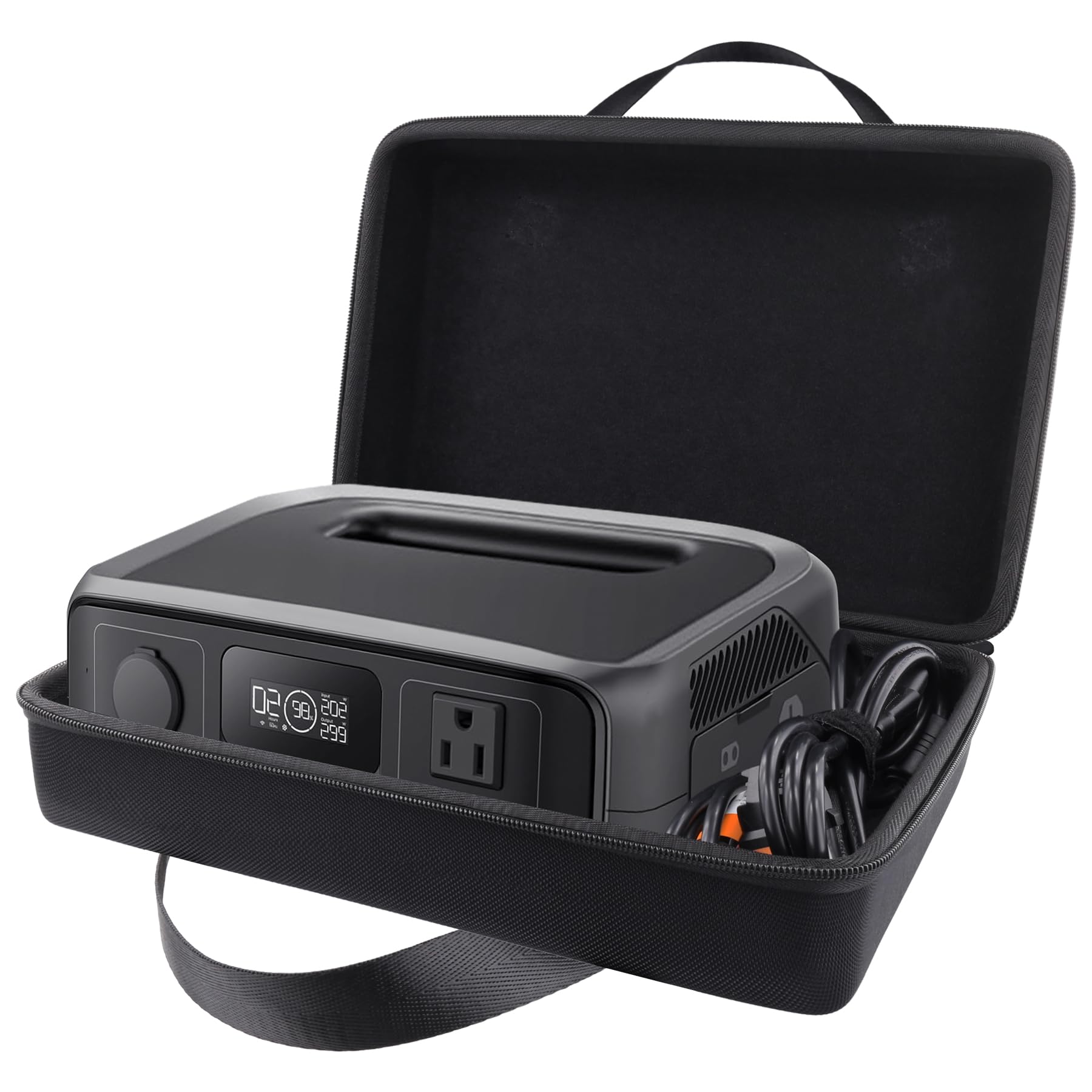 co2CREA front case view showing protective shell and travel-ready design