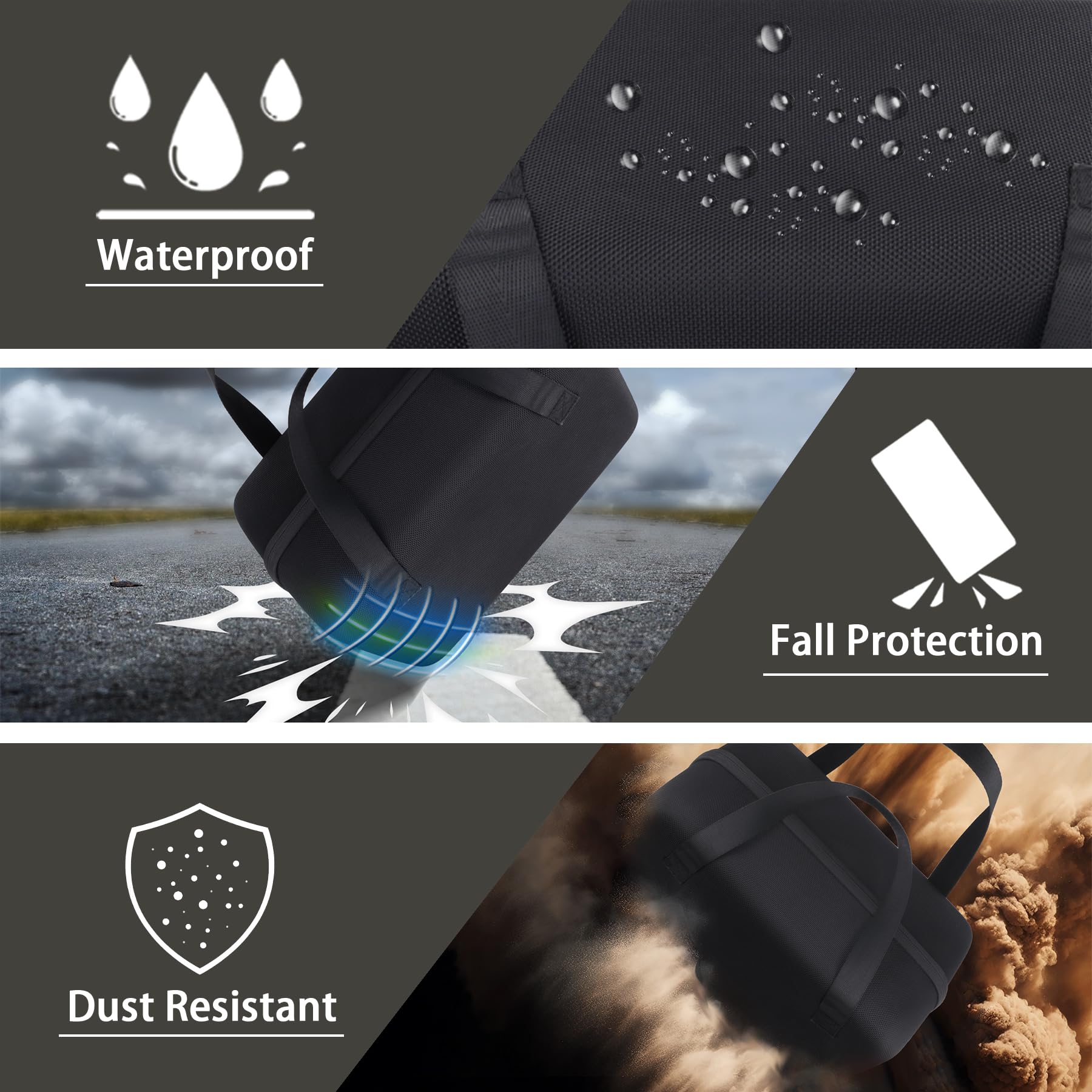 co2CREA lifestyle camping setup with case near tent to protect and store Anker SOLIX efficiently