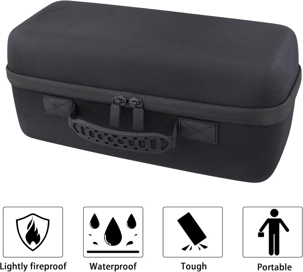 co2CREA case next to backpack showing compact scale for transporting SOLIX C300