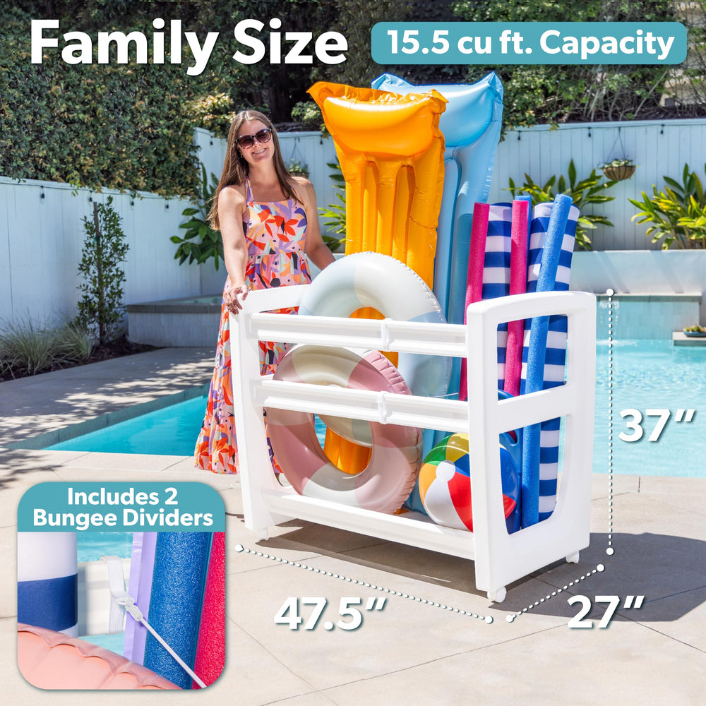 Coast Modern organizer filled with floats demonstrating easy access benefit