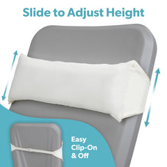 Coast Modern side profile on chaise demonstrating ergonomic head support
