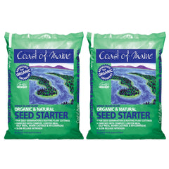 Coast of Maine front packaging showing organic seed starter and benefits