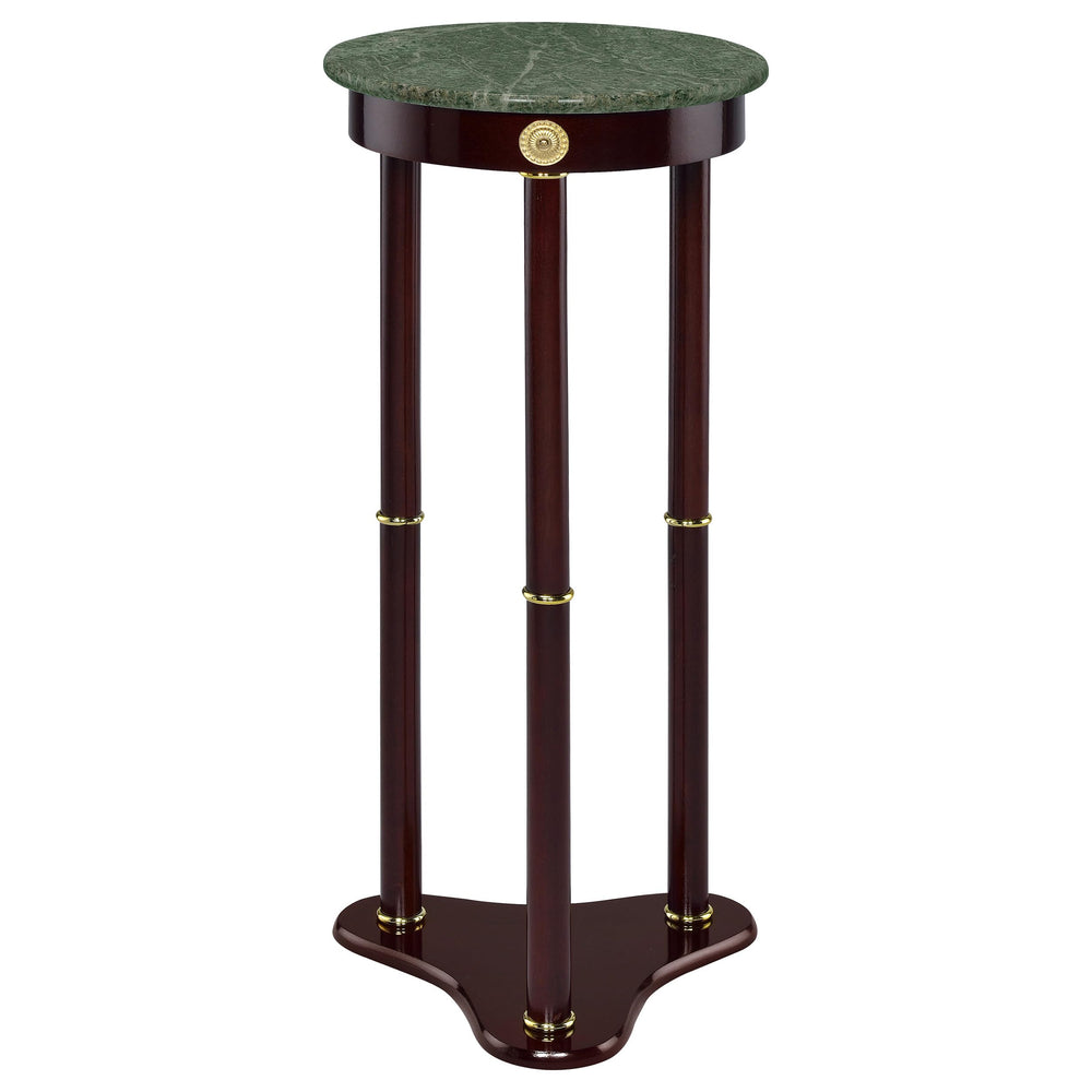 Coaster Edie front view showing marble top and elegant silhouette for refined styling