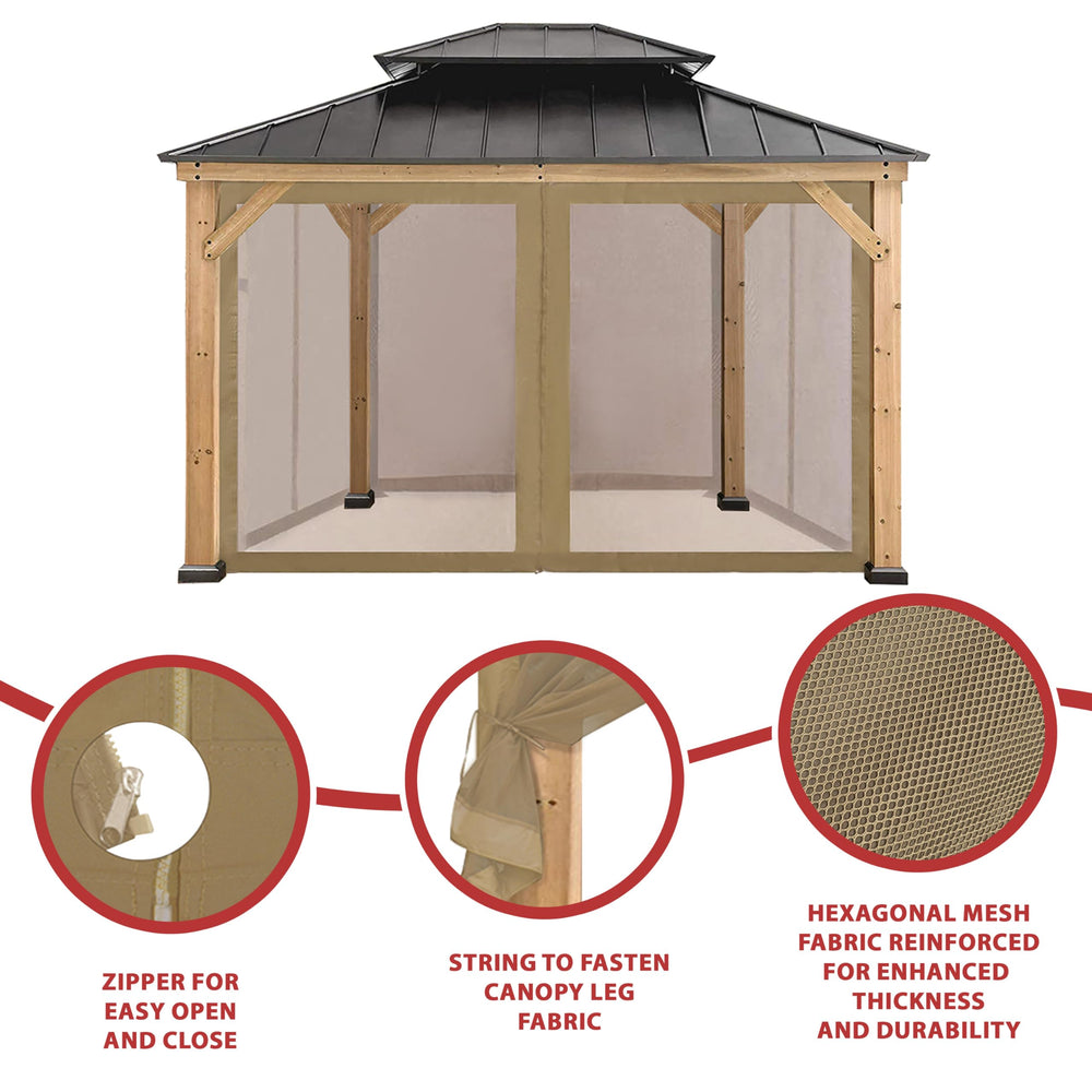 CoastShade velcro and strap attachments for quick installation and stability