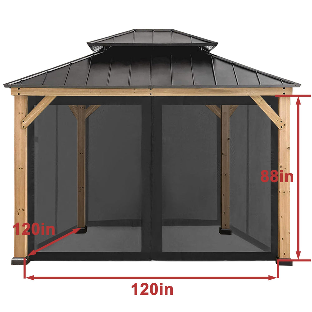 CoastShade entrance with two-way zipper open for convenient in-and-out access