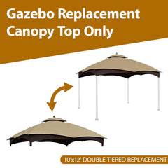 CoastShade installed on Allen Roth 10x12 gazebo demonstrating complete coverage