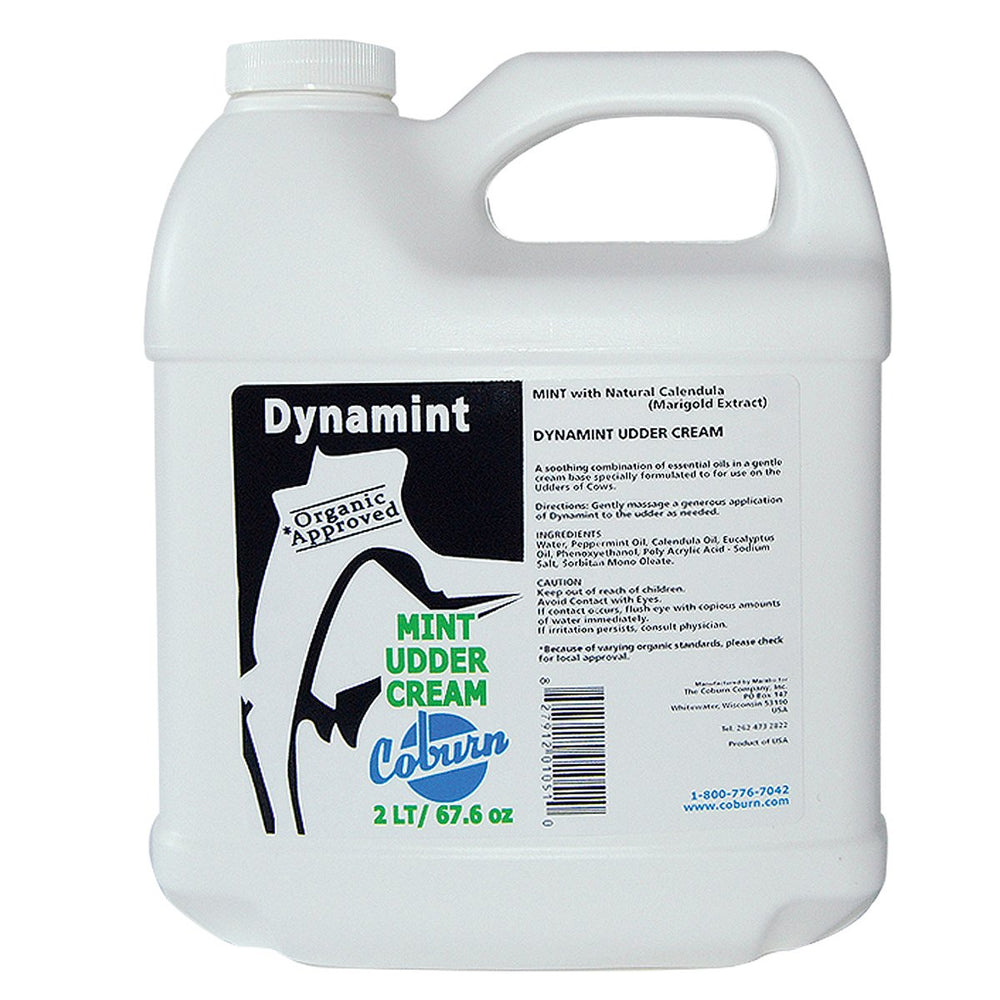 Coburn Dynamint 2L jug front label showing product and benefits