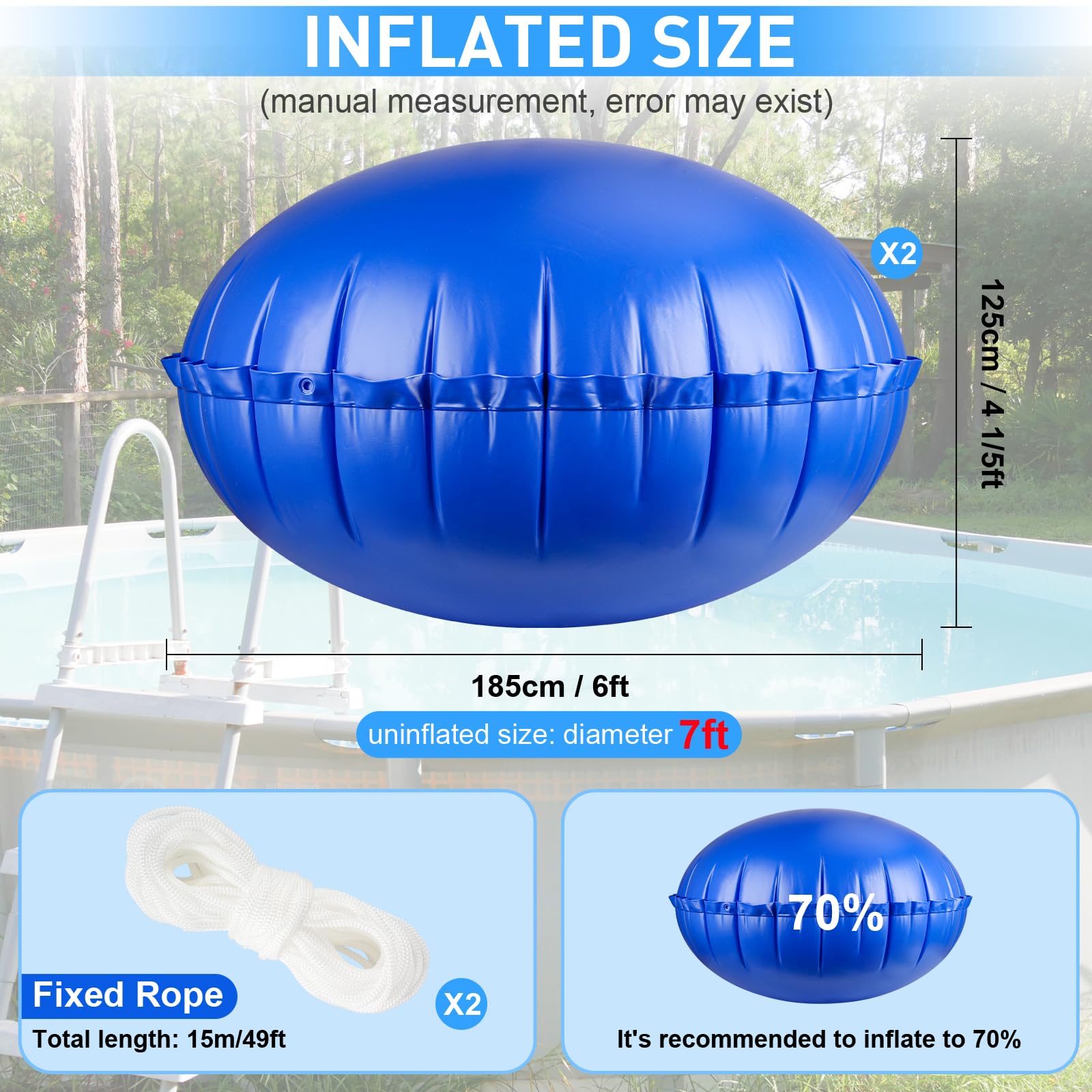 COCHIE dual Boston valve detail for fast inflation and simple deflation