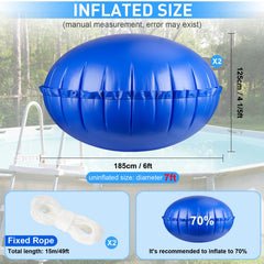 COCHIE dual Boston valve detail for fast inflation and simple deflation
