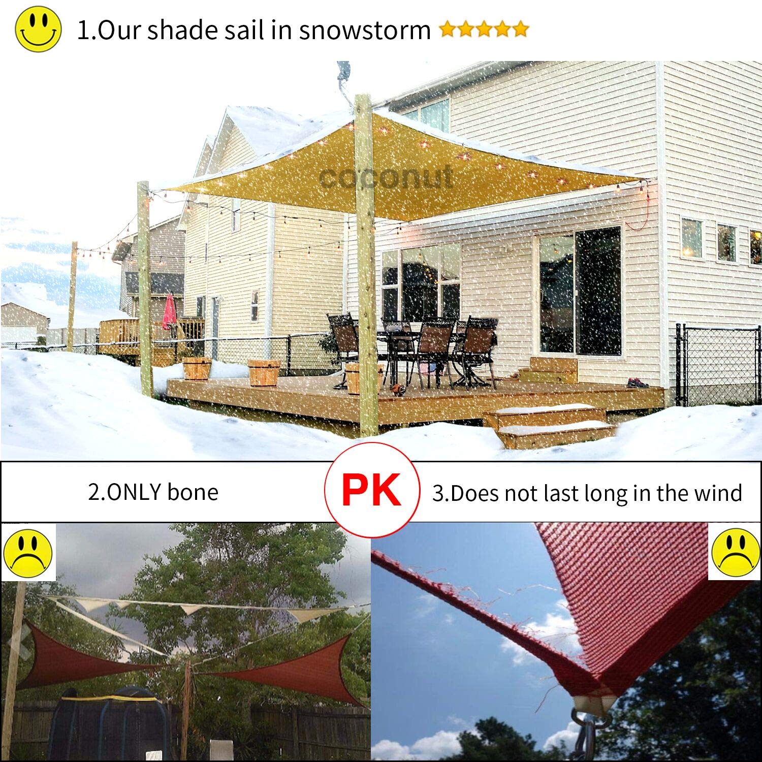 COCONUT size comparison with person illustrating 12x20 coverage and scale