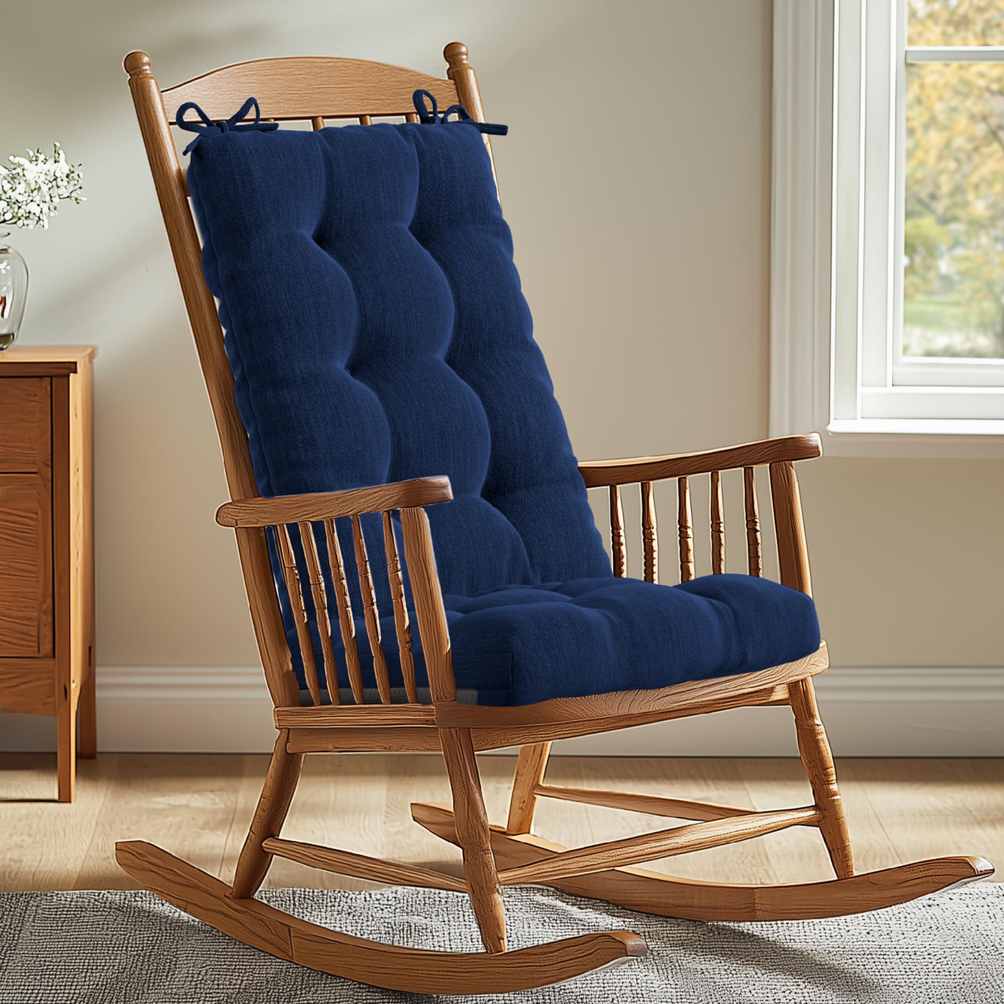 Codi front view of navy cushion set showing clean fit and comfort