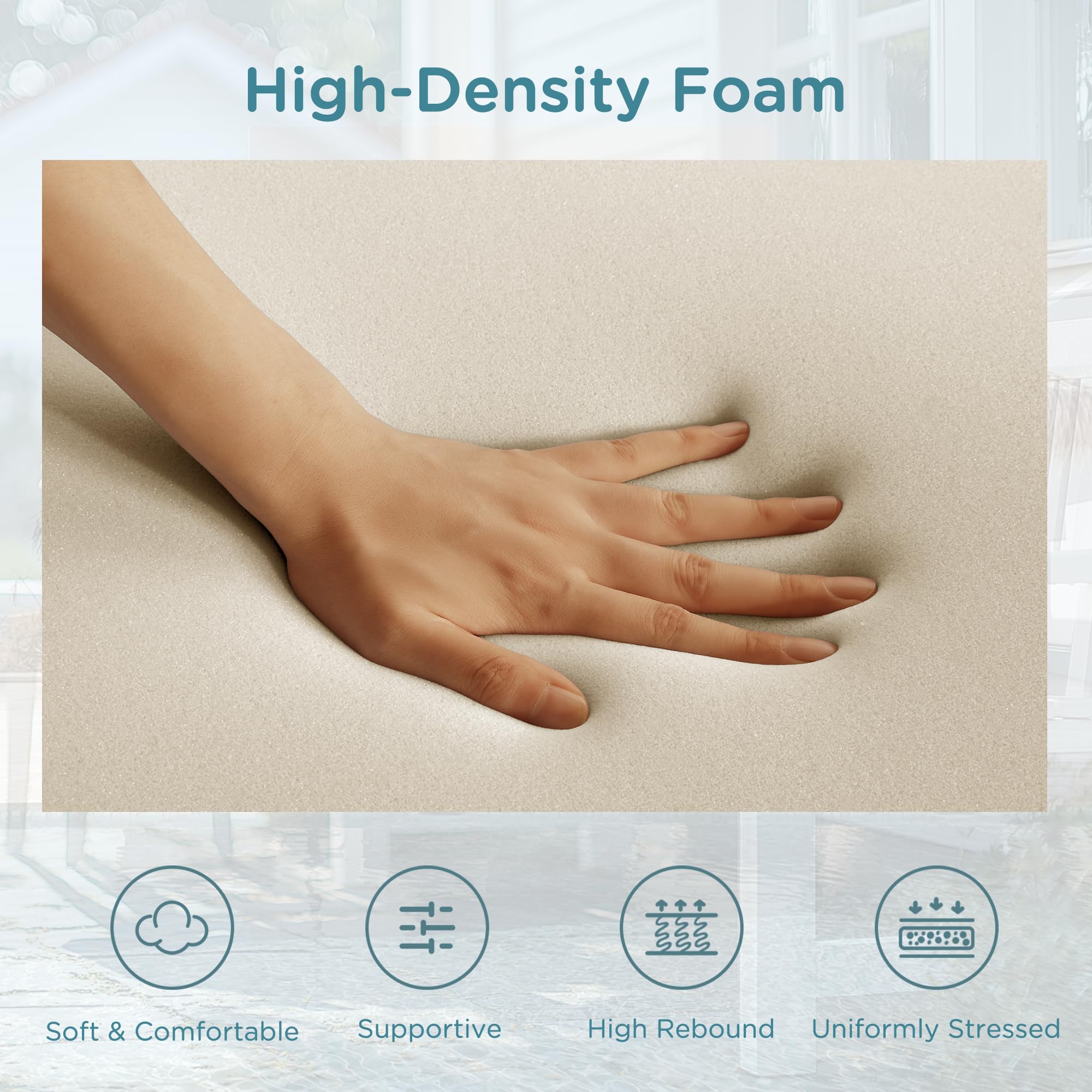 Codi cushion zipper detail with smooth-edge access for easy cover removal and washing