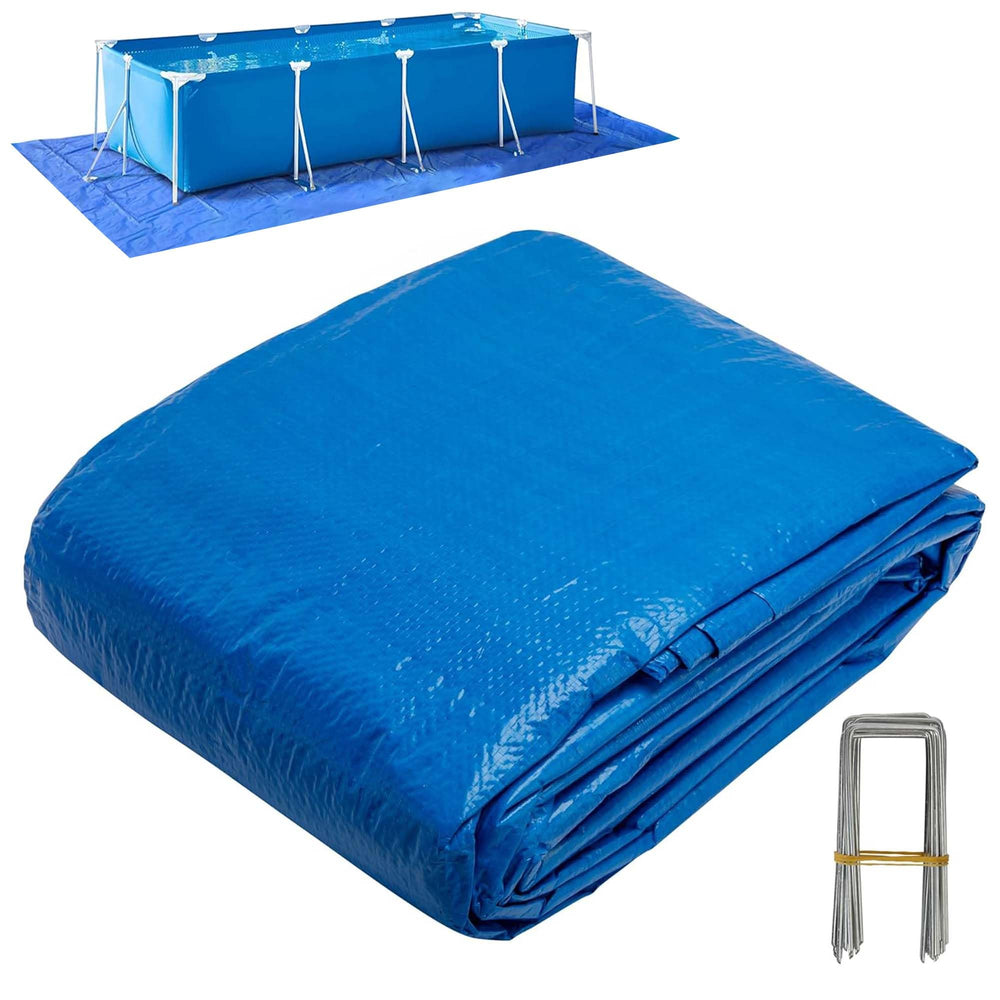 codree front view of unfolded pool mat showing full coverage and protection