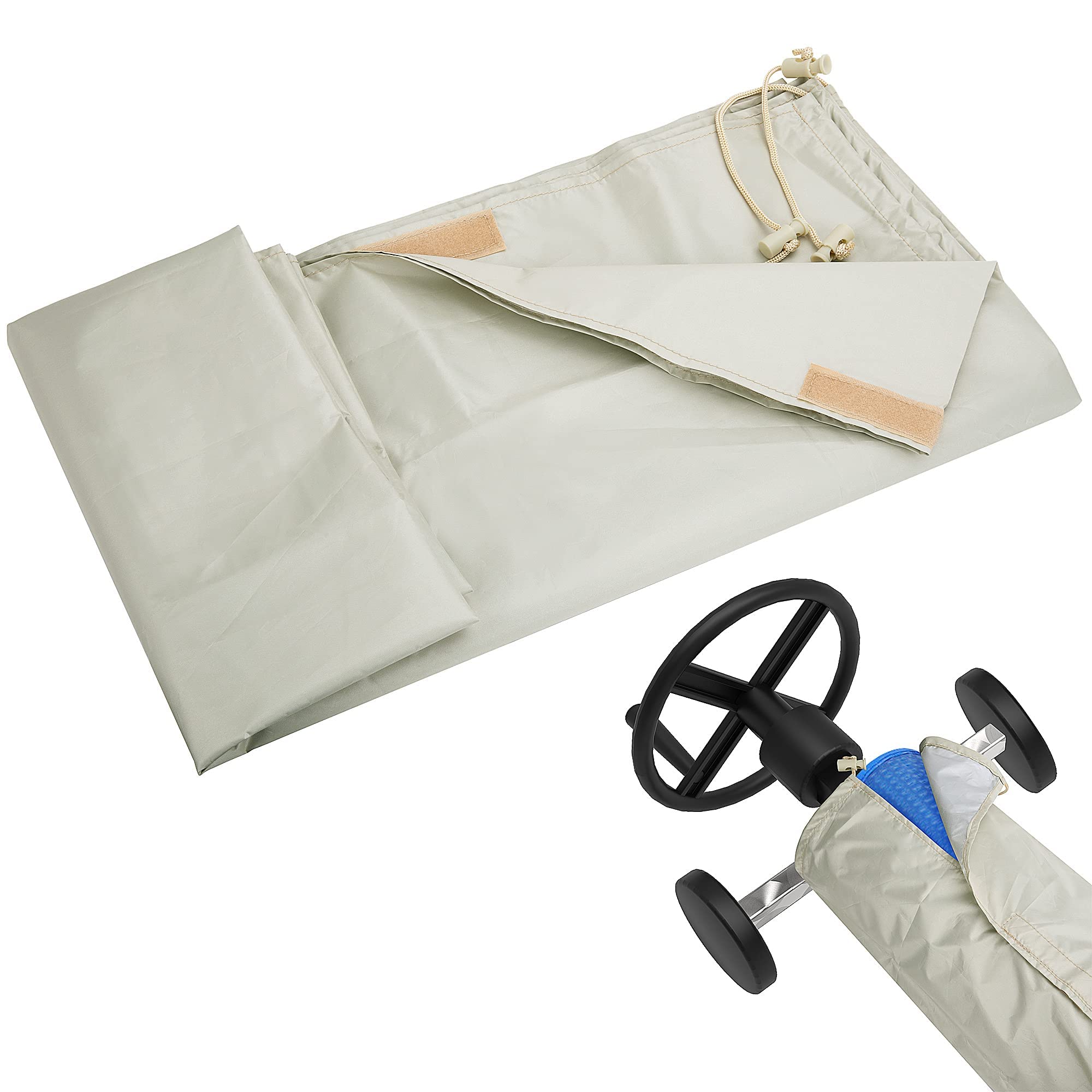 codree front view showing cover fitted on reel protecting blanket