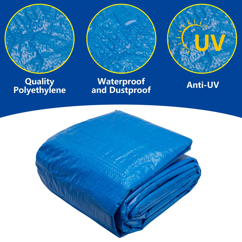 codree pad placed under above-ground pool providing puncture protection