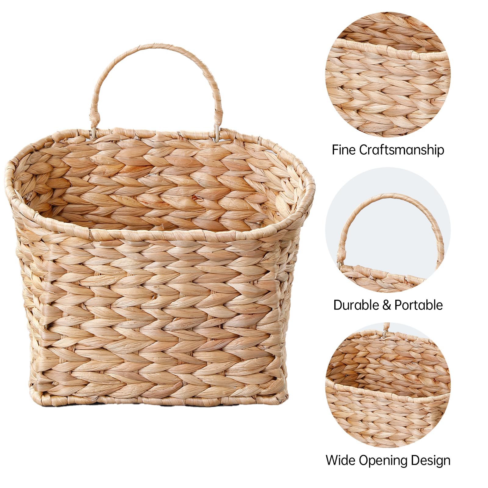 Coeusy baskets in entryway storing mail and keys for daily organization