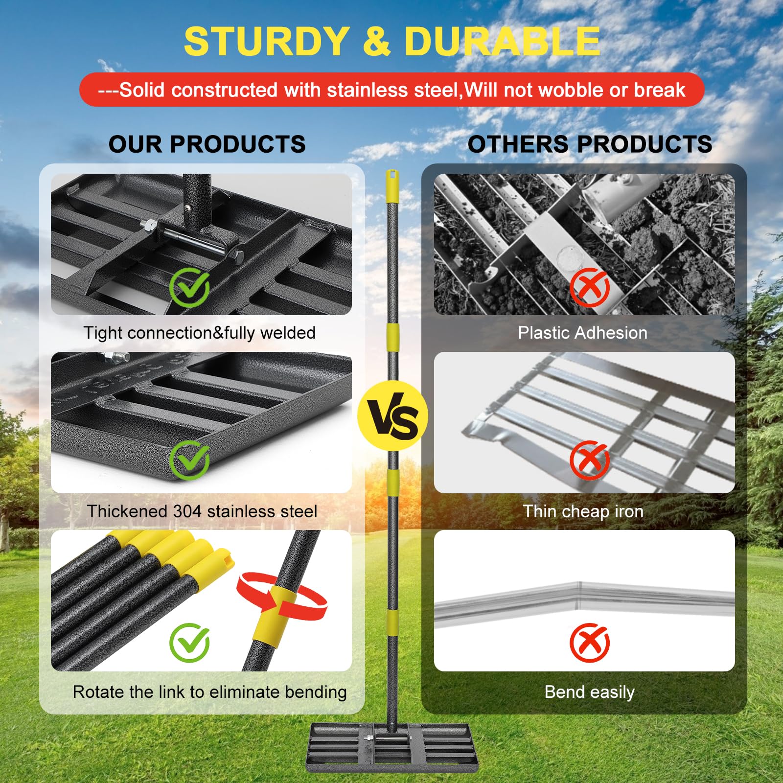 cogardenshower reinforced double spot-welds detail proving long-lasting strength