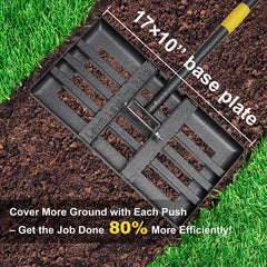 cogardenshower smooth rounded edge gliding over soil to protect turf