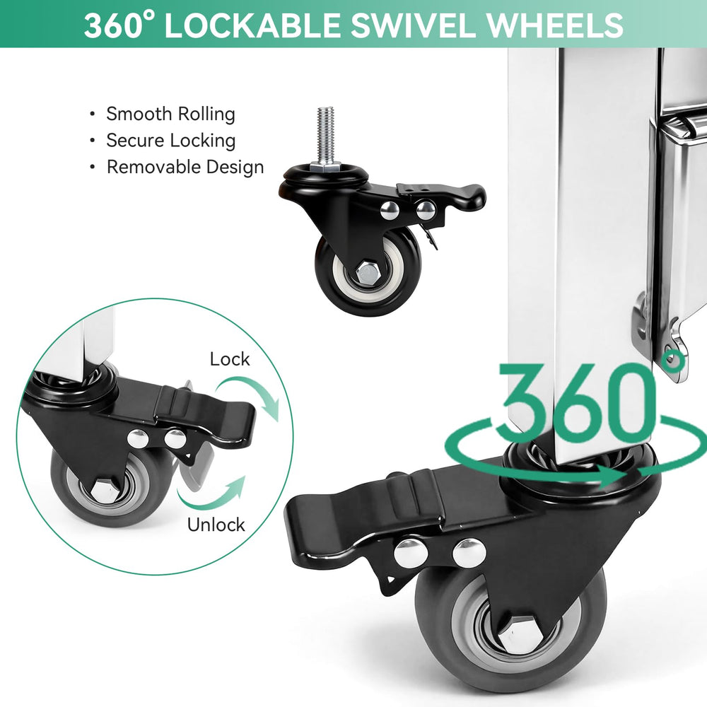 COGRICHBF folded stand flat for compact storage and easy transport