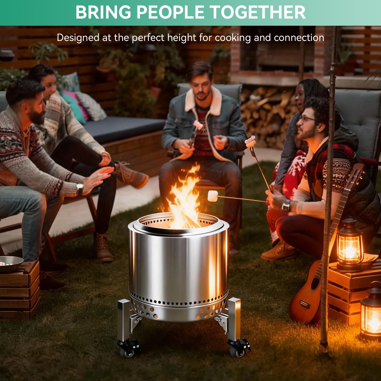COGRICHBF lifestyle backyard setup with stand enhancing convenience and safety
