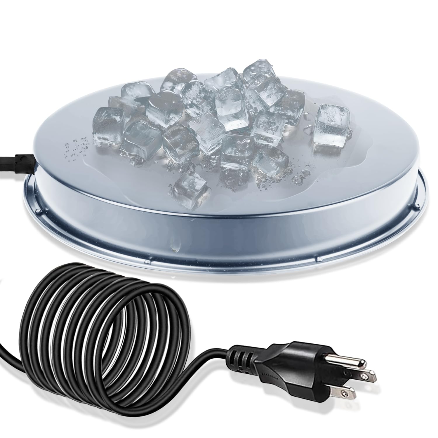 COICOTTC front view of heated base showing stable platform and benefit of thawed water