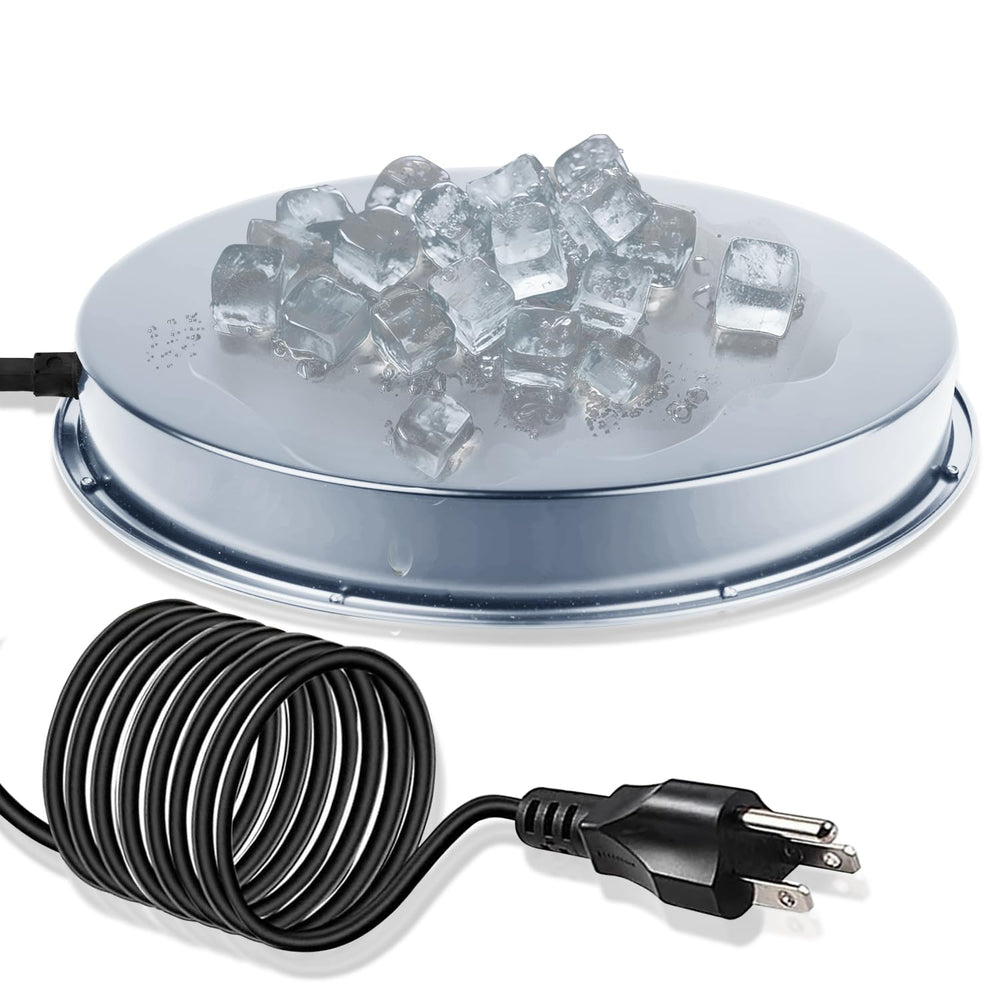 COICOTTC front view of heated base showing stable platform and benefit of thawed water