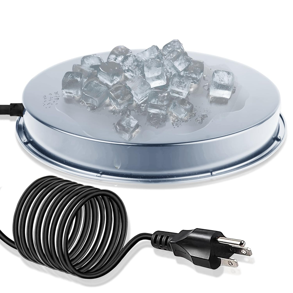COICOTTC front view of heated base showing stable platform and benefit of thawed water