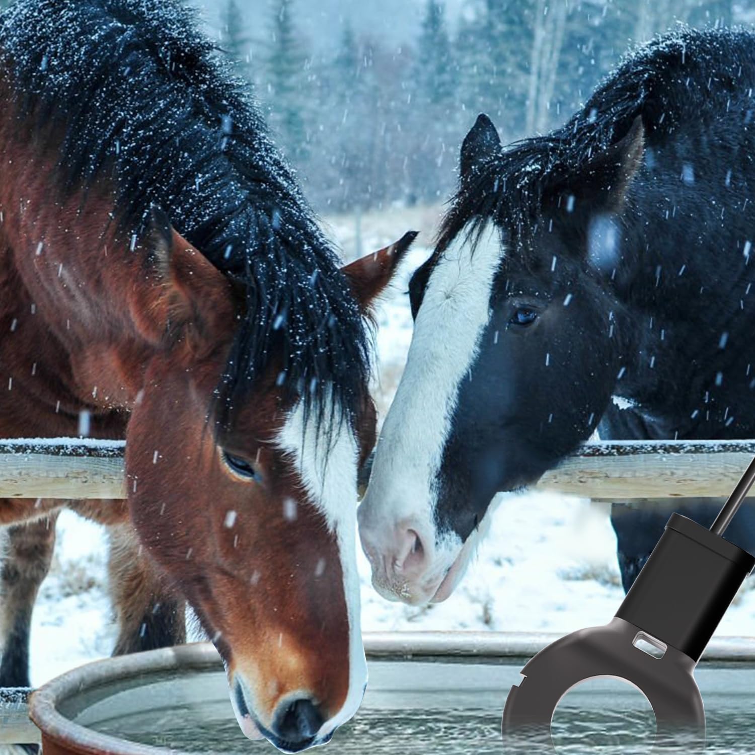 COICOTTC de-icer in a backyard winter scene illustrating practical use and reliable seasonal protection