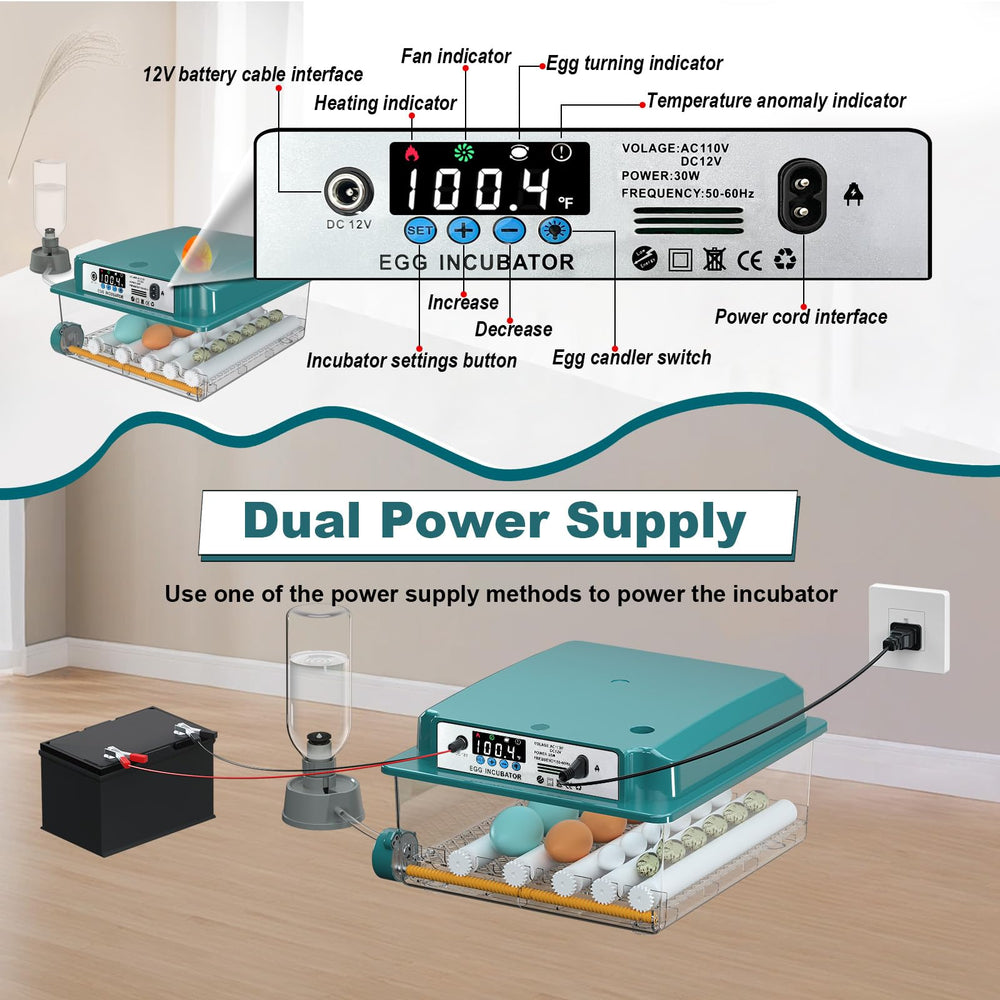 CoInceptus power clamp and adapter showing dual 110V and 12V power options